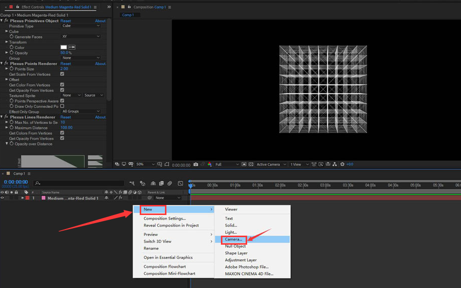 Ae粒子点线怎么调色