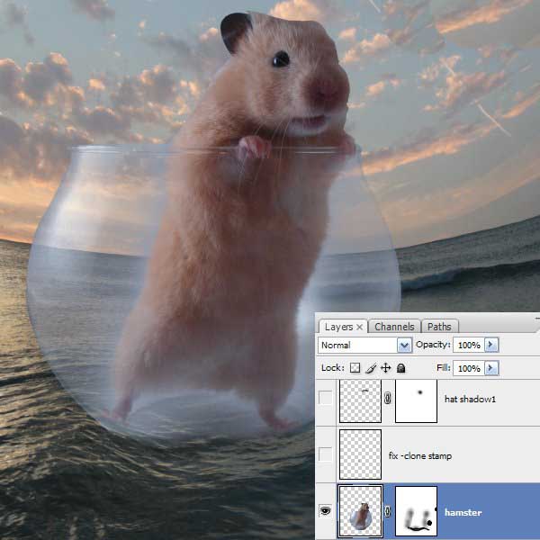 如何用PS合成海盗鼠船长