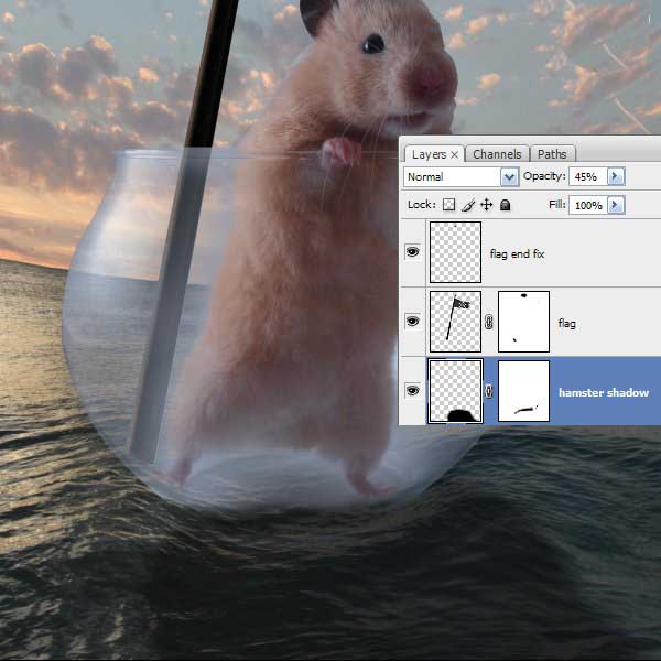 如何用PS合成海盗鼠船长