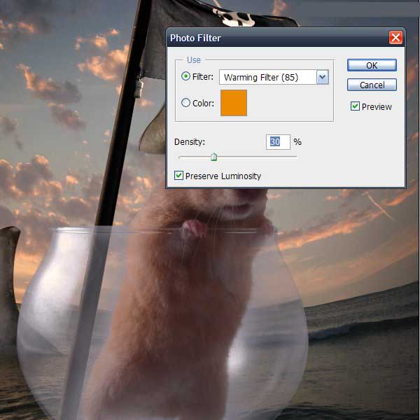 如何用PS合成海盗鼠船长