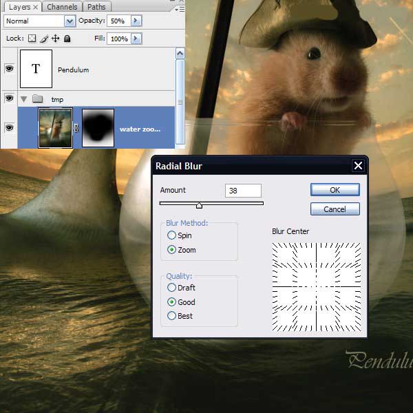 如何用PS合成海盗鼠船长