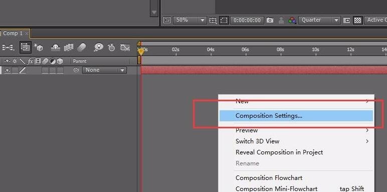 AE如何增加时间线长度