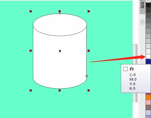 CorelDRAW X7怎么绘制圆柱形