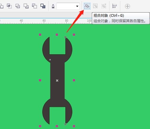 CorelDraw X7怎么绘制扳手