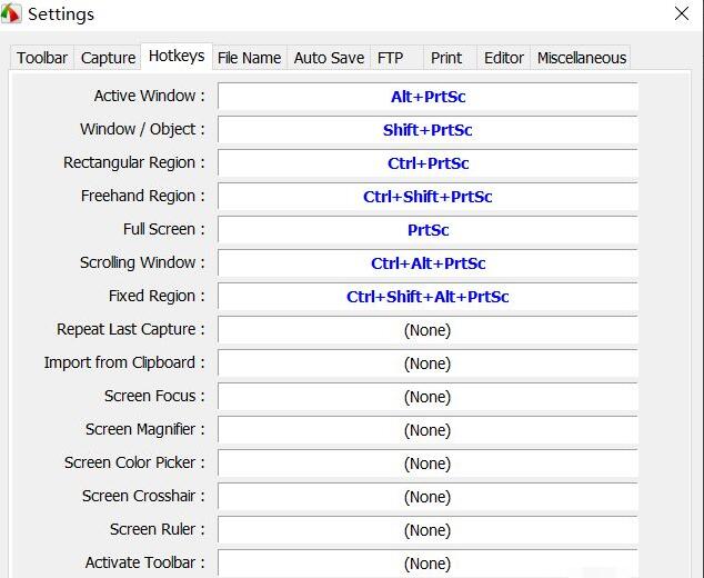 FastStone Capture怎么修改快捷键