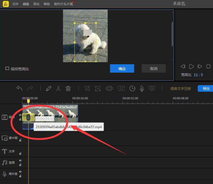 怎么缩放蜜蜂剪辑视频画面