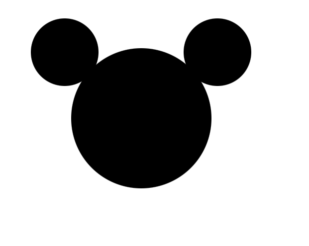 Photoshop怎么设计米老鼠头像