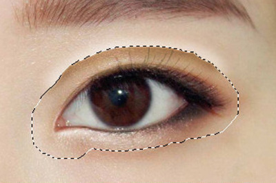 Photoshop给人物p出双眼皮