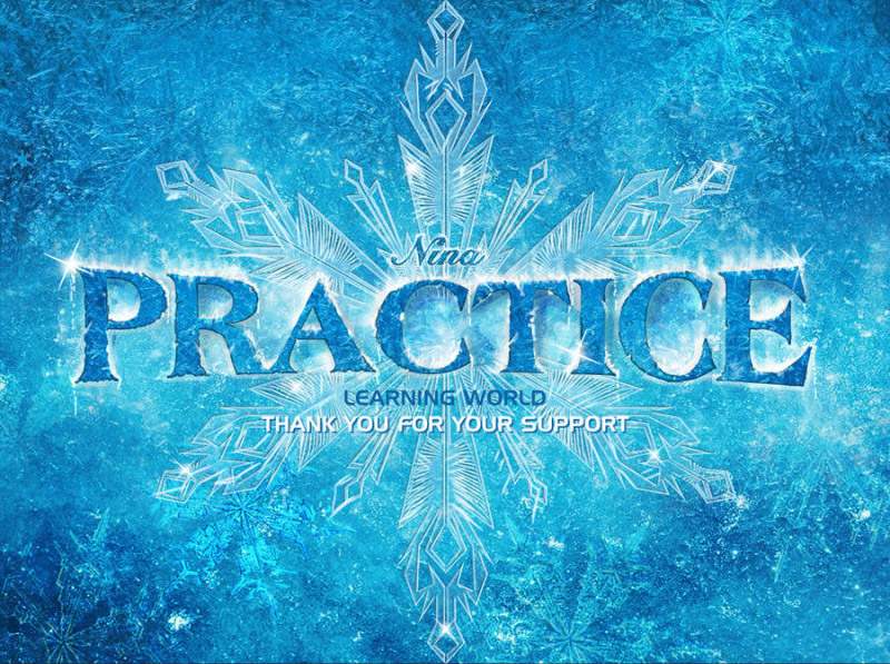 Photoshop怎样设计冰雪奇缘效果冰雪字体