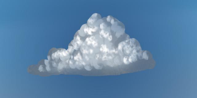 Photoshop怎样绘制蓬云彩