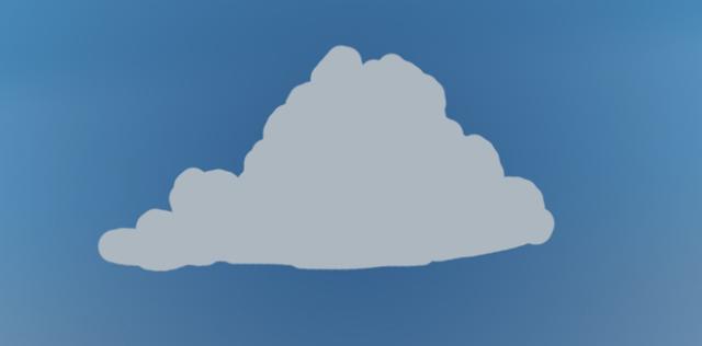 Photoshop怎样绘制蓬云彩