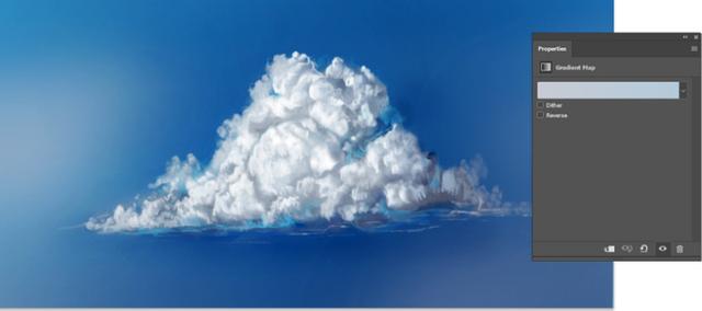 Photoshop怎样绘制蓬云彩