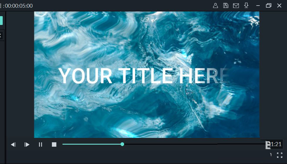 万兴喵影怎么制作水波纹视频片头效果