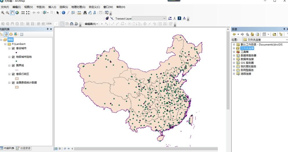 arcgis软件如何为地图添加经纬度