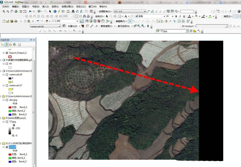 arcgis怎样去掉黑边