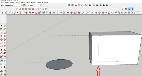 草图大师如何做辅助线