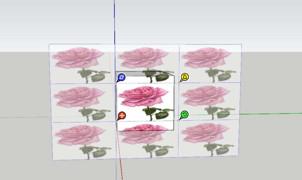 草图大师怎么调整材质贴图位置
