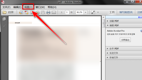 Adobe Reader XI怎么放大选中部分的内容