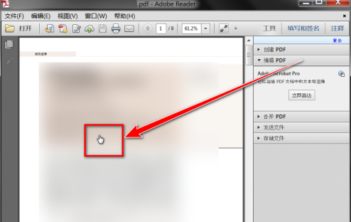 Adobe Reader XI怎么放大选中部分的内容