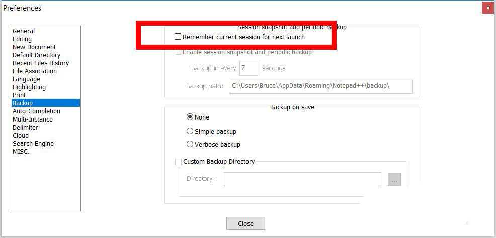 Notepad关闭后未保存怎么办