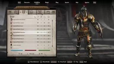 《上古卷轴4：湮灭重制版》皇居和守望盔甲MOD