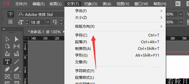 Adobe InDesign2019如何批量旋转文字