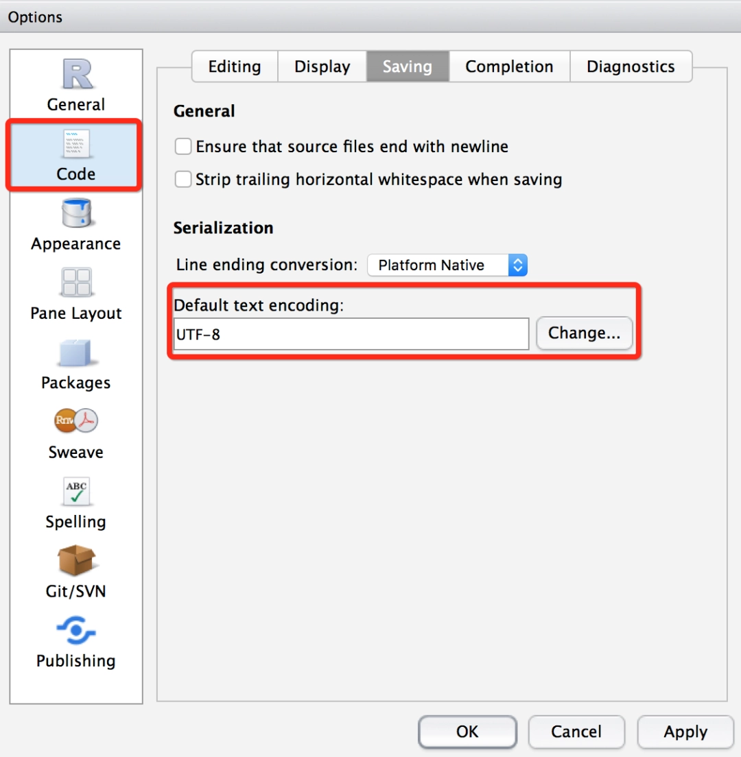 RStudio出现中文乱码怎么办