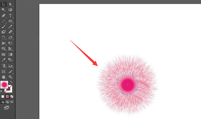 ai怎么绘制毛毛球卡通图形