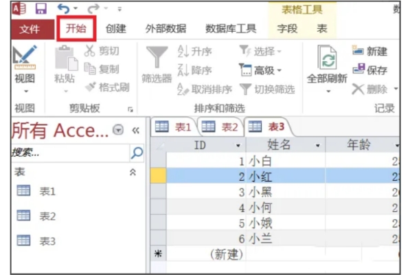 Access2013怎么更改字体