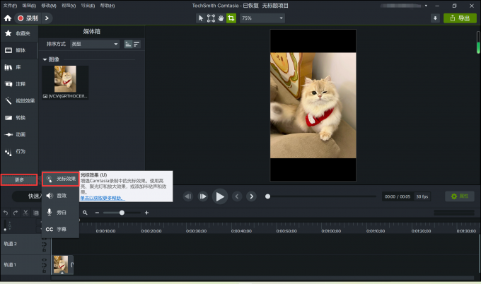 Camtasia Studio鼠标效果怎么设置