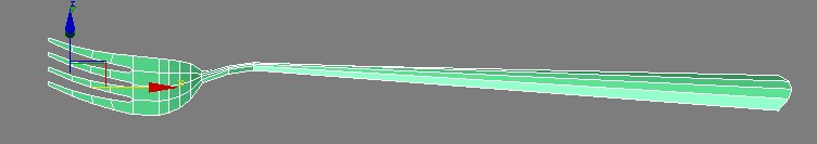 3DMAX设计出叉子建模