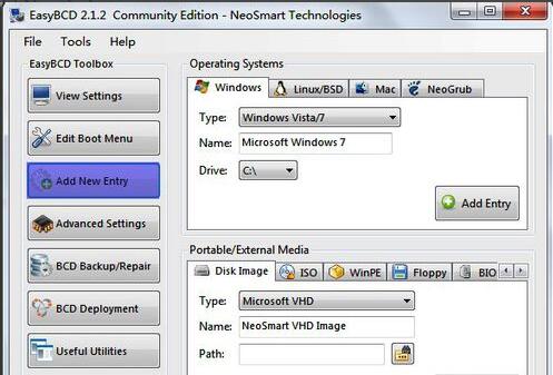 EasyBCD引导iso镜像系统的方法