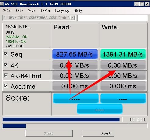 AS SSD Benchmark测试SSD硬盘的方法