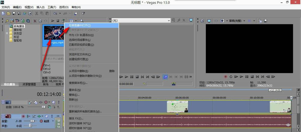 vegas怎么设置全屏预览