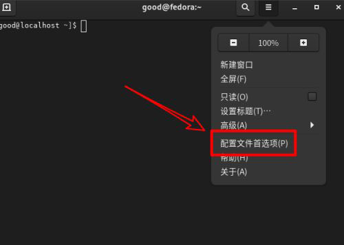 Fedora系统怎么设置打开新终端时默认打开新标签页