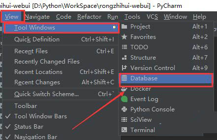 PyCharm怎么打开连接页面
