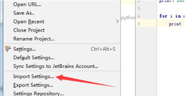 PyCharm怎么导入配置文件
