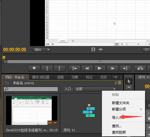 premiere如何在视频中插入图片