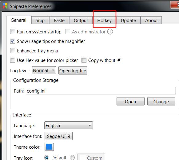 Snipaste怎么更改截图快捷键hotkey