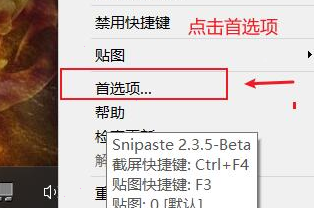 snipaste怎样设置开机启动