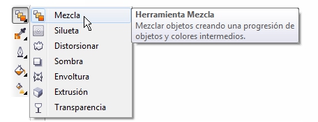 CDR怎样利用混合工具制作3D外观曲面