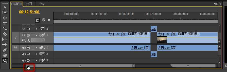 premiere中时间线放大缩小的具体操作方法