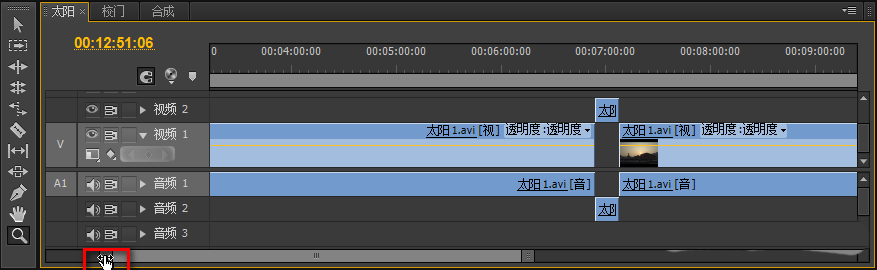 premiere中时间线放大缩小的具体操作方法