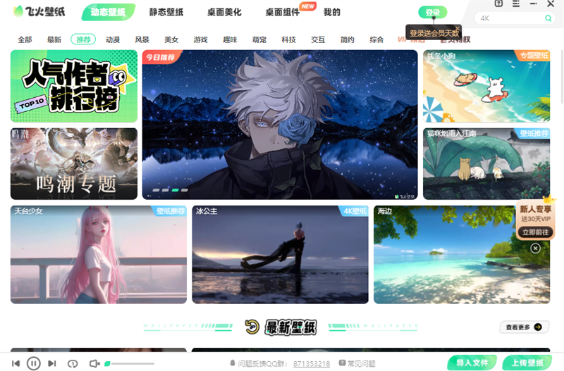 飞火动态壁纸普通版