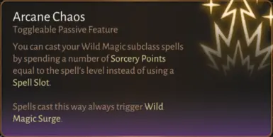 《博德之门3》野性魔法子职业MOD