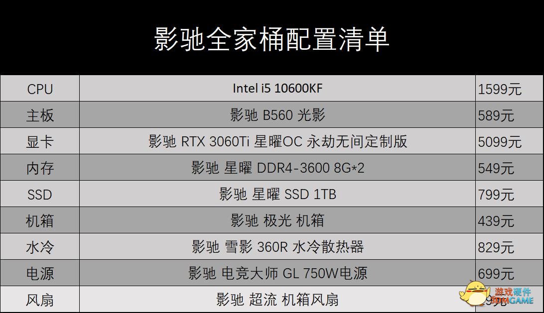 影驰全家桶|在寒风乍起的秋天，打造属于你的阳光