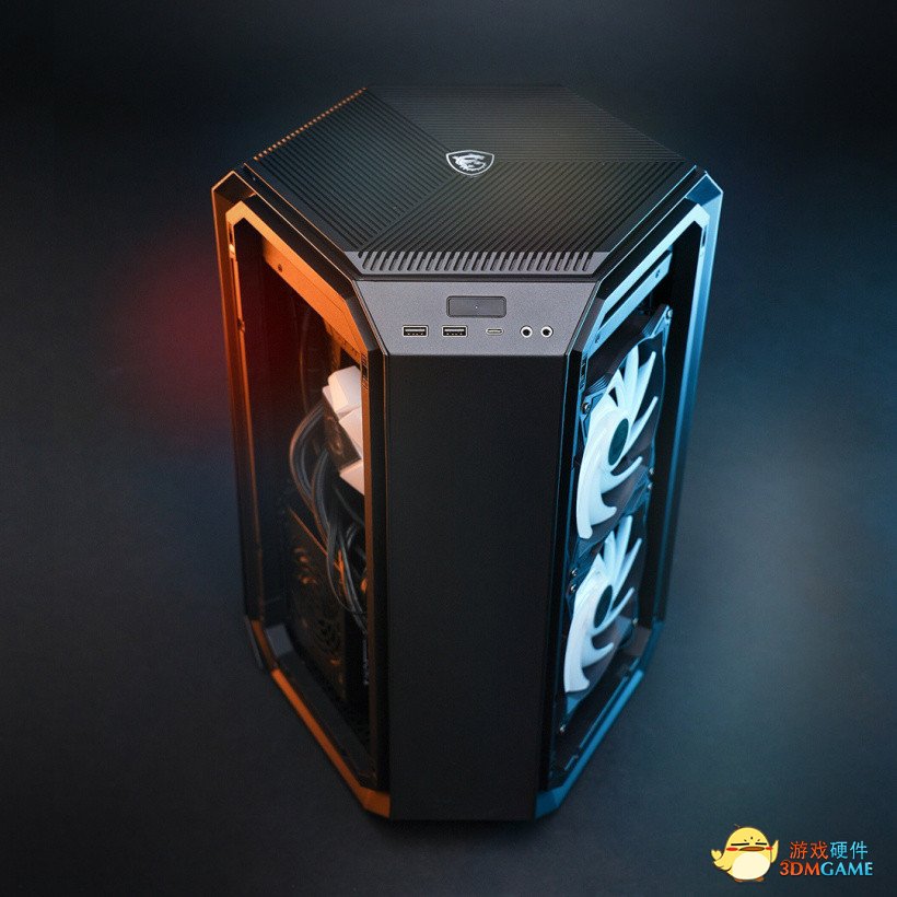 微星发布 MEG TREBLE ITX 机箱：三腔散热，多面体造型