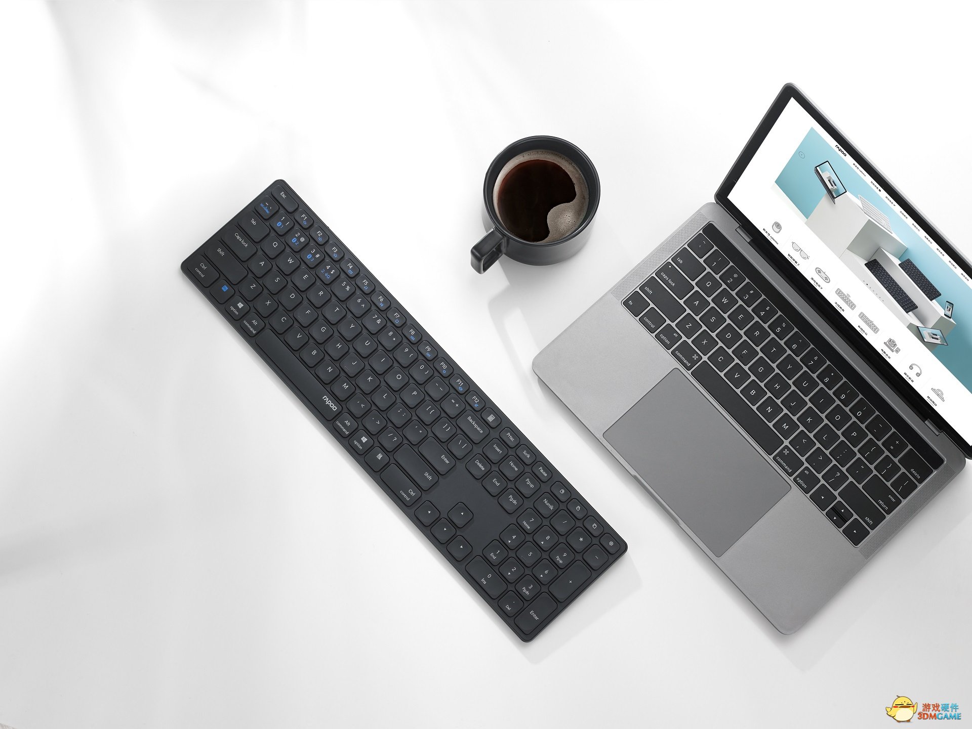 助力效率办公 雷柏9550G多模式无线刀锋键鼠套装图赏