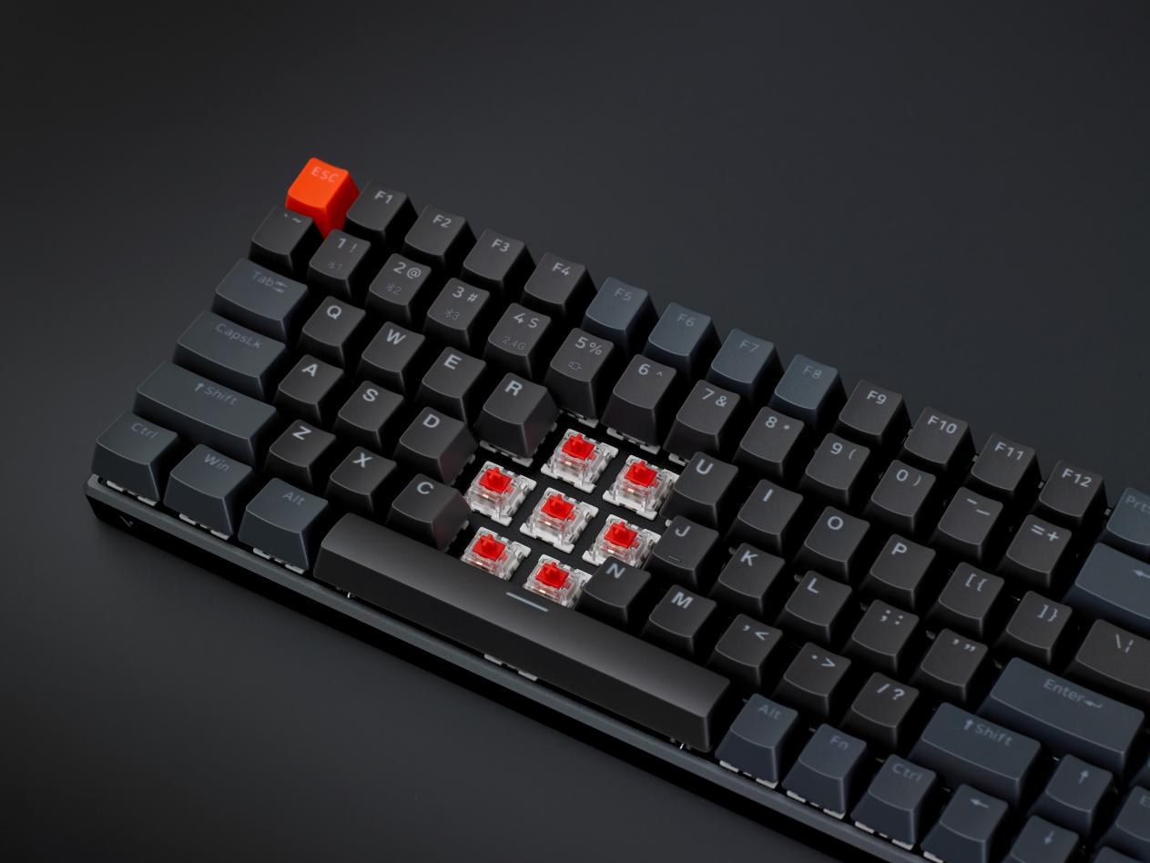 75%配列，雷柏V700-8A孤勇者版多模无线游戏背光机械键盘上市