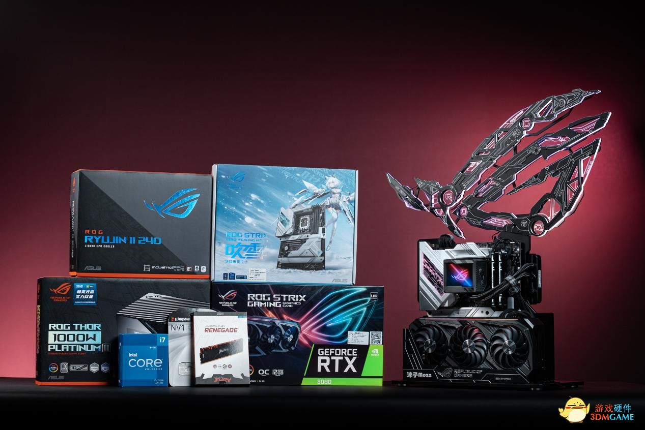 华硕Z690吹雪主板助沫子打造高颜值主机